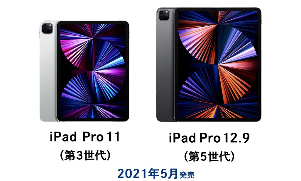 11インチ iPad Pro（第3世代）、12.9インチ iPad Pro（第5世代）