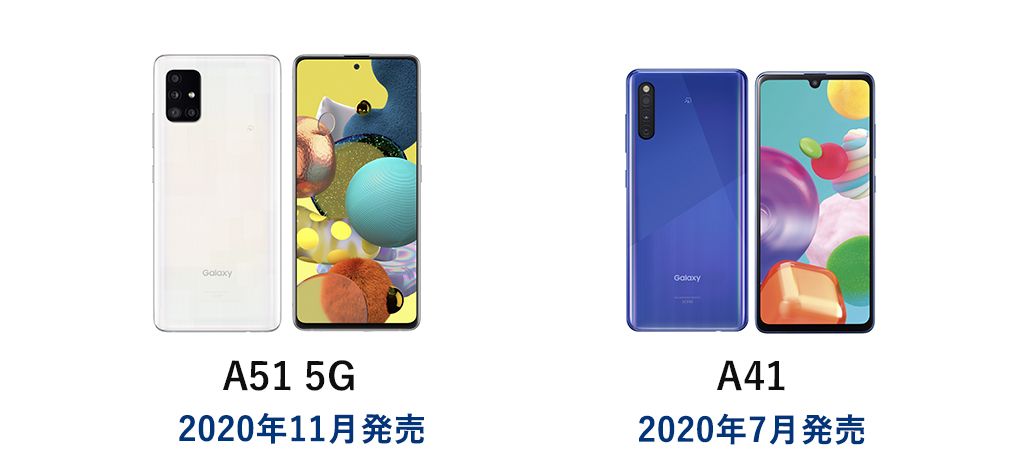 Galaxy A51 5G、Galaxy A41