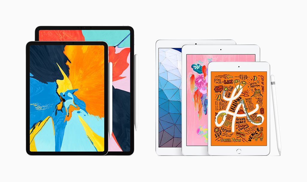 iPad Pro、iPad Air、iPad、iPad mini