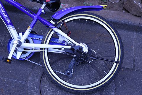 故障した自転車のイメージ
