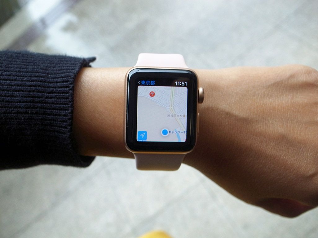 Apple Watch単体の通信機能が役立つのは「地図」アプリ