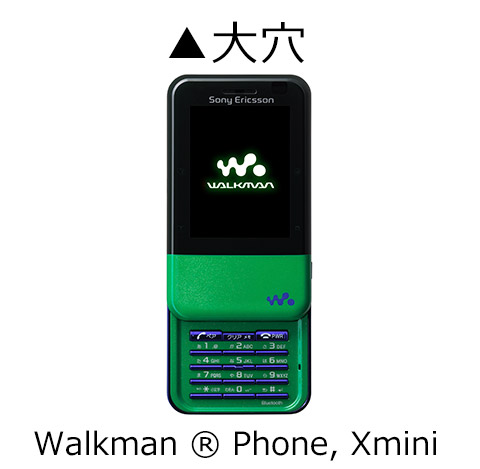 大穴はWalkman® Phone, Xmini