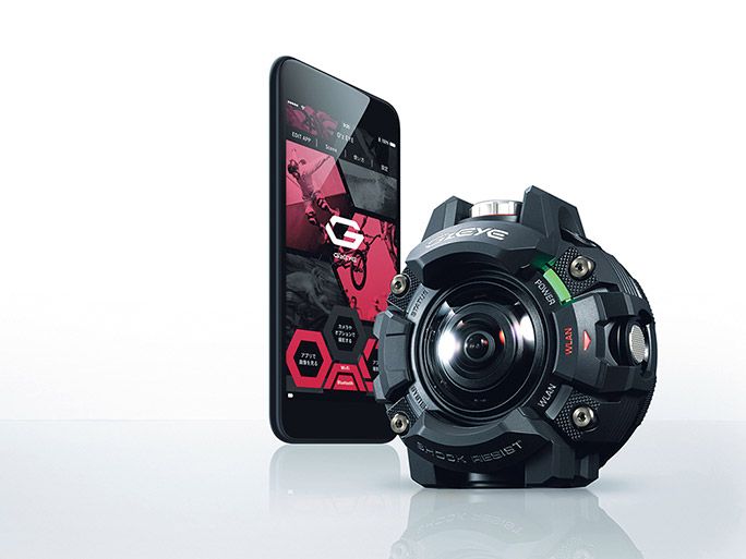 カシオのアクションカメラ「G’z EYE GZE-1」専用アプリ