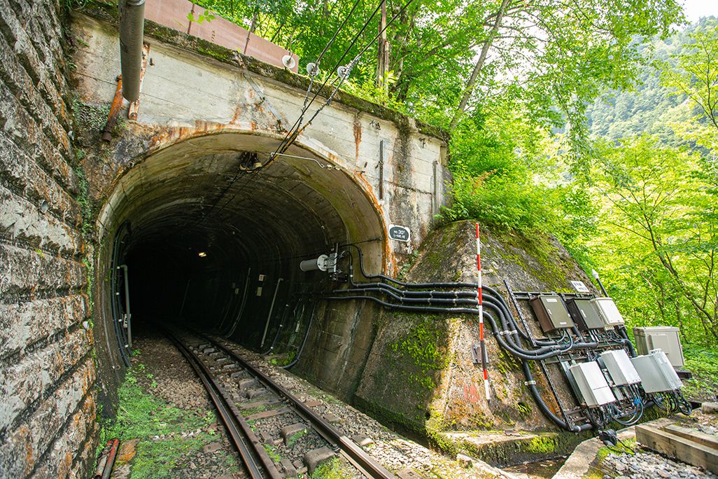 黒部峡谷鉄道のトンネル