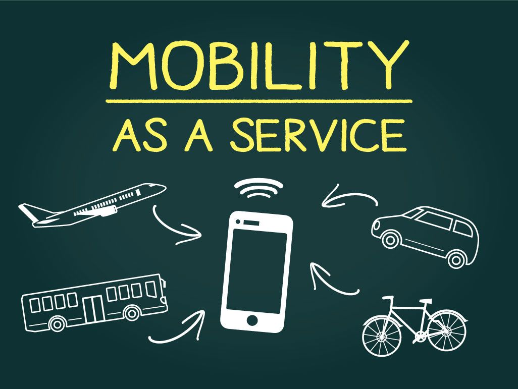 MaaS（マース：Mobility as a Service）のイメージイラスト