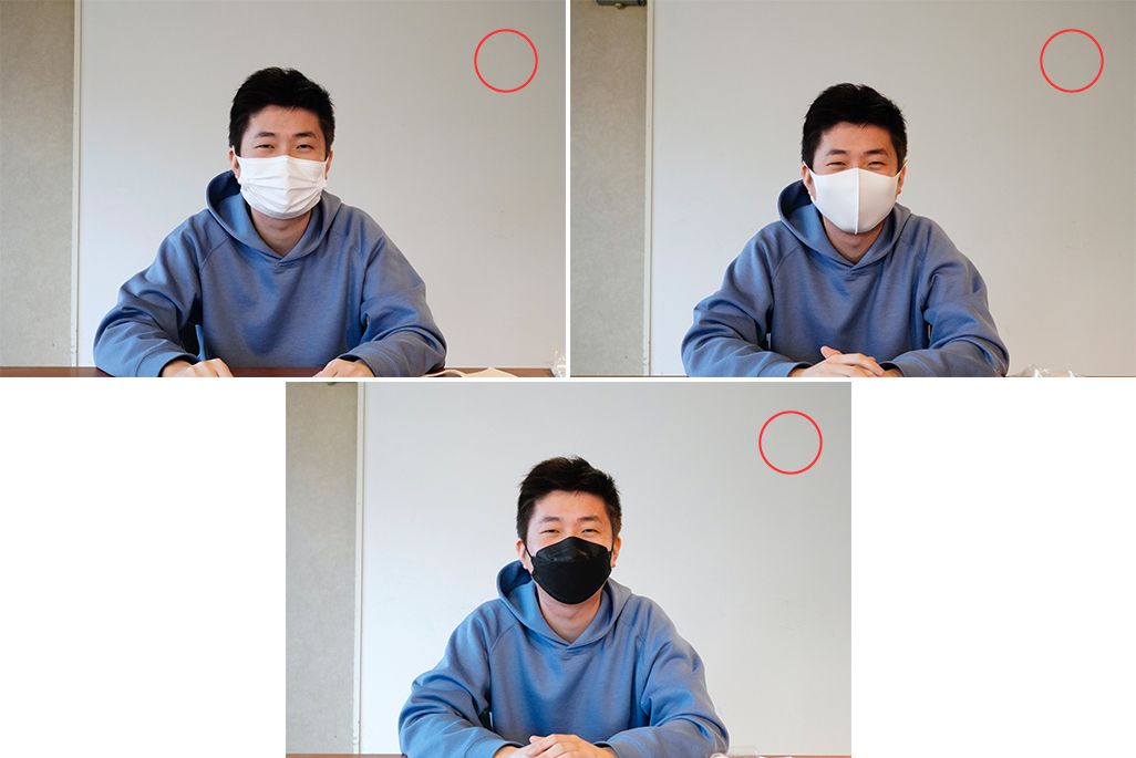 マスク着用時Face IDのテスト