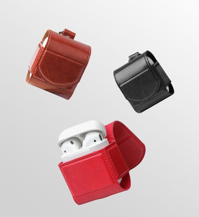 for AirPods PROTECTIVE LEATHER CASE