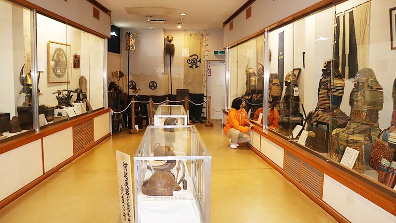川越歴史博物館に展示されている数々の甲冑