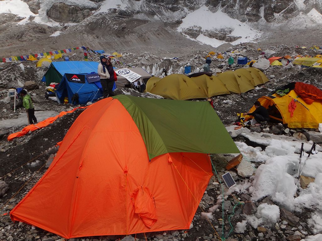 エベレストのベースキャンプ