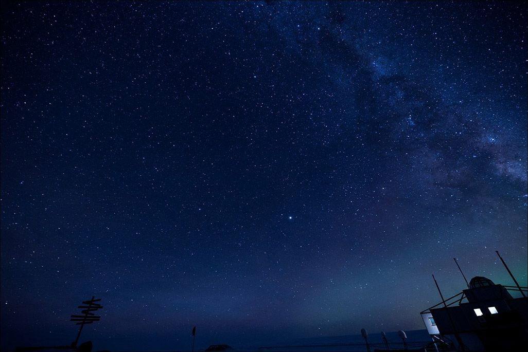 南極昭和基地周辺で観測された天の川銀河