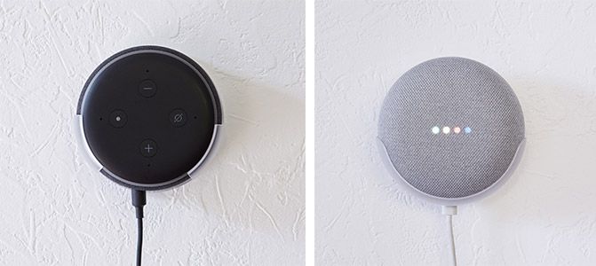 壁掛け Amazon Echo Dot・Google Home Mini用ホルダー