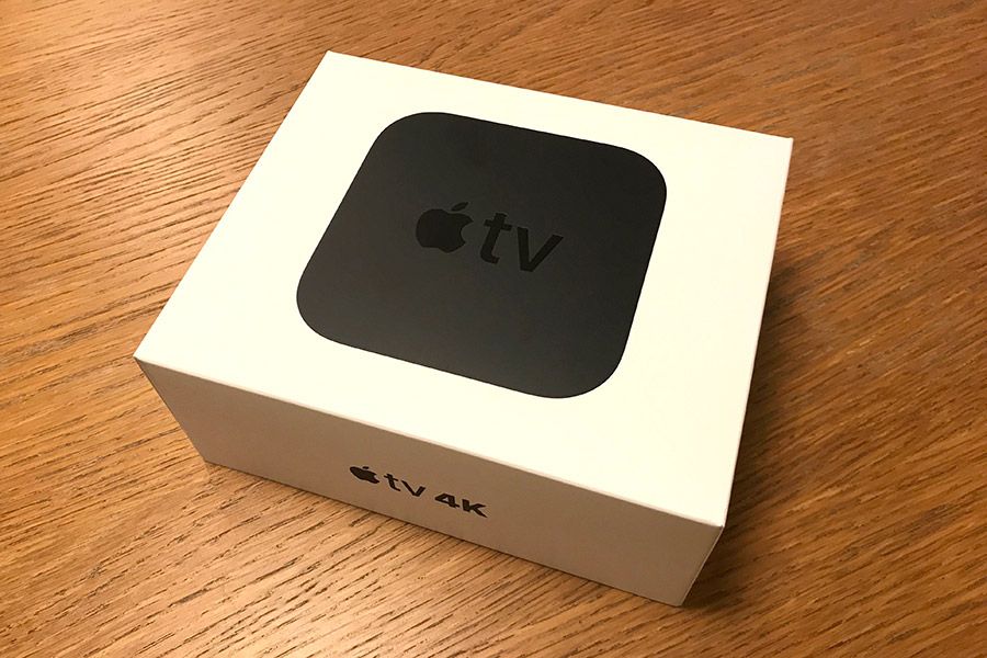 箱に入った状態のApple「Apple TV」