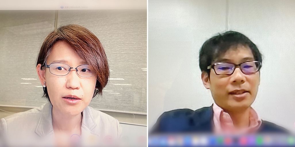 国際電気通信基礎技術研究所 田中沙織さんと千葉俊周さん