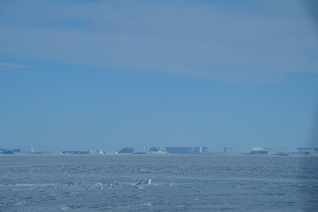 南極で観測された蜃気楼