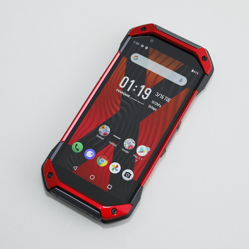 KYOCERA TORQUE X-01(赤・中古品)【au】 - au