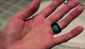 着信通知を指輪で確認！ リング型ウエアラブルデバイス『MOTA Smart Ring』