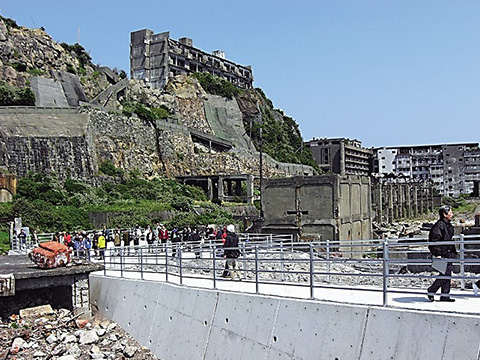 軍艦島の風景
