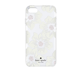iPhone 7用 kate spade ハイブリッドカバー／Hollyhock Floral Clear