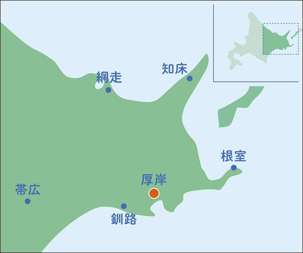 厚岸のマップ