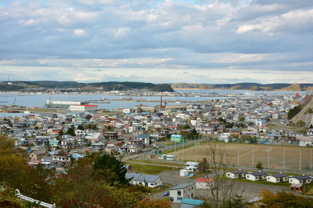 北海道厚岸の街並み