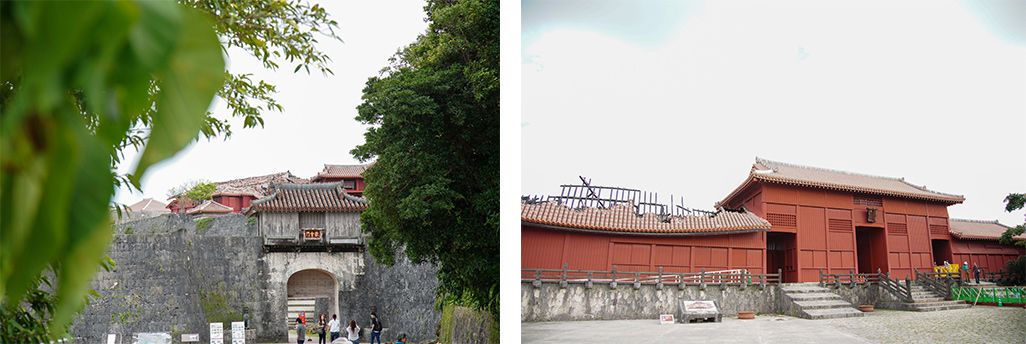 首里城へ到着