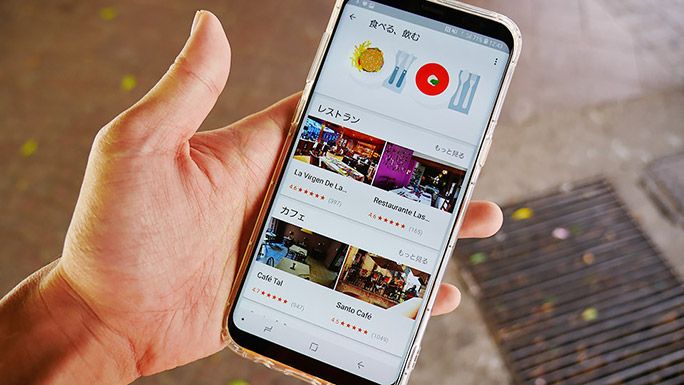 Google Tripsでオススメされているレストランやカフェ