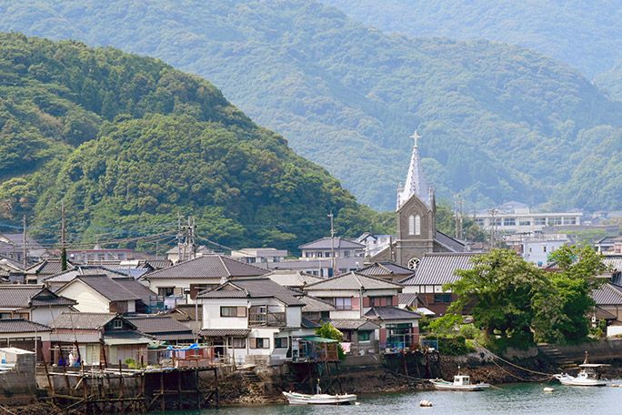天草市の﨑津教会