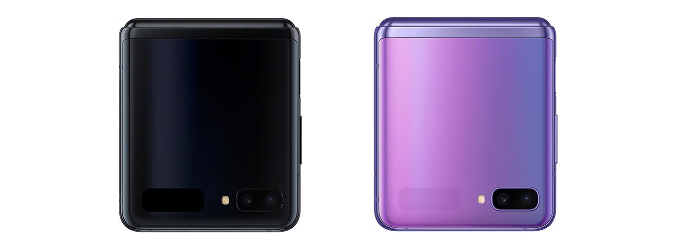 折りたたんだ状態のGalaxy Z Flip