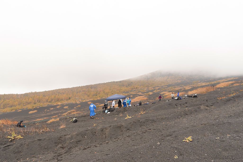 富士山御殿場ルートでの「ドローン山岳救助支援システム富士山実証実験」