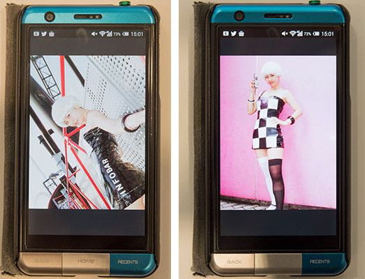 INFOBARファンミーティング新宿で披露された女性の過去のINFOBARコスプレ写真