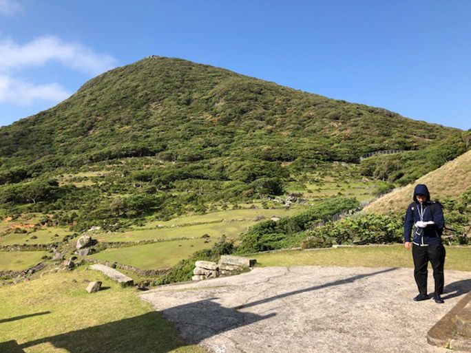 野崎島のエリア調査の模様