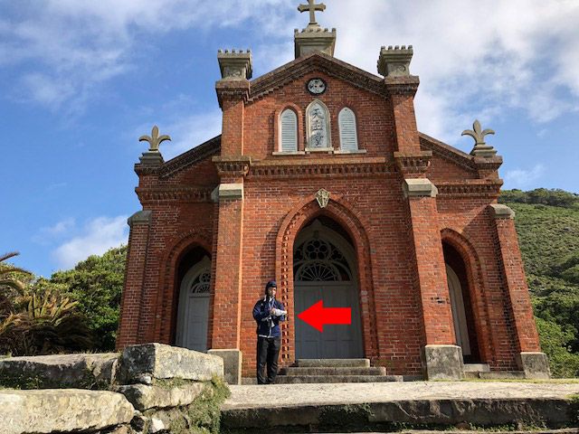 野崎島のエリア調査の模様
