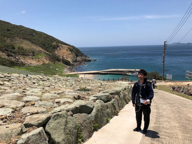 野崎島のエリア調査の模様
