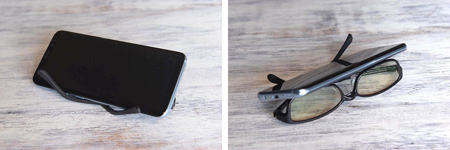 スマホスタンド、メガネ