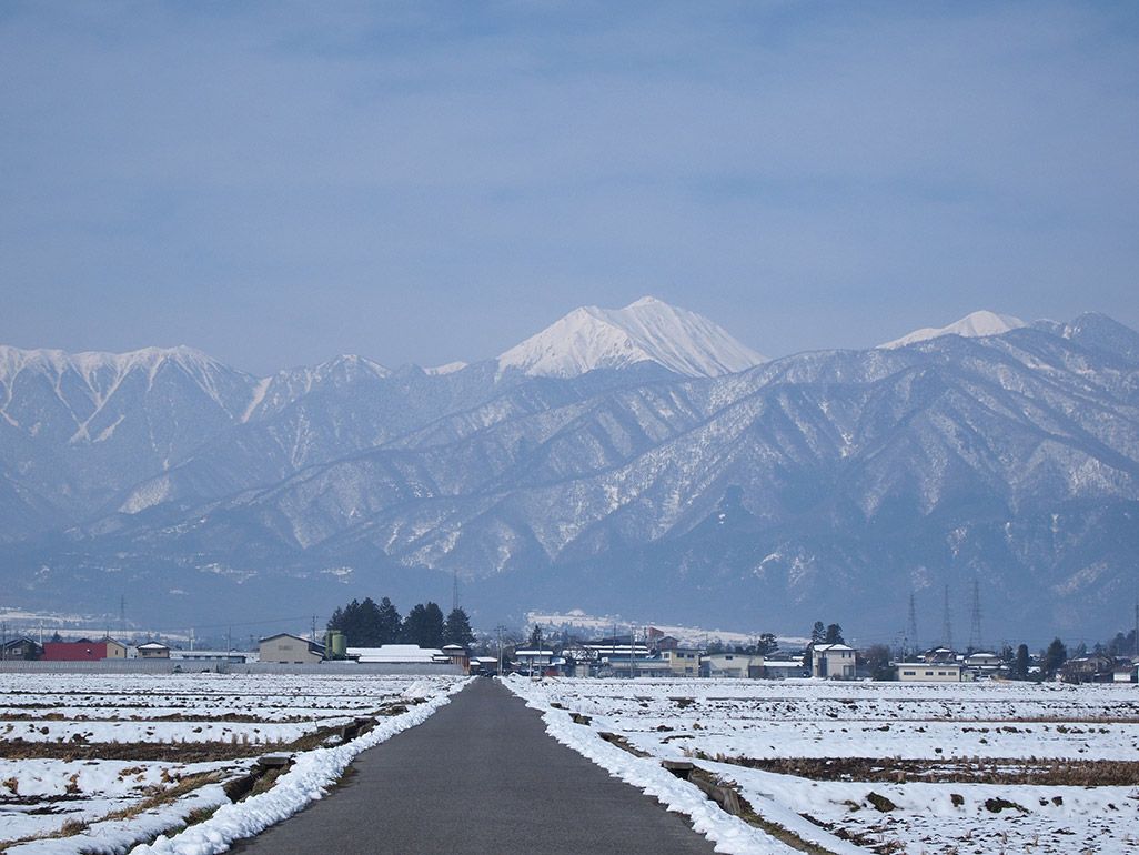 長野県安曇野市の風景