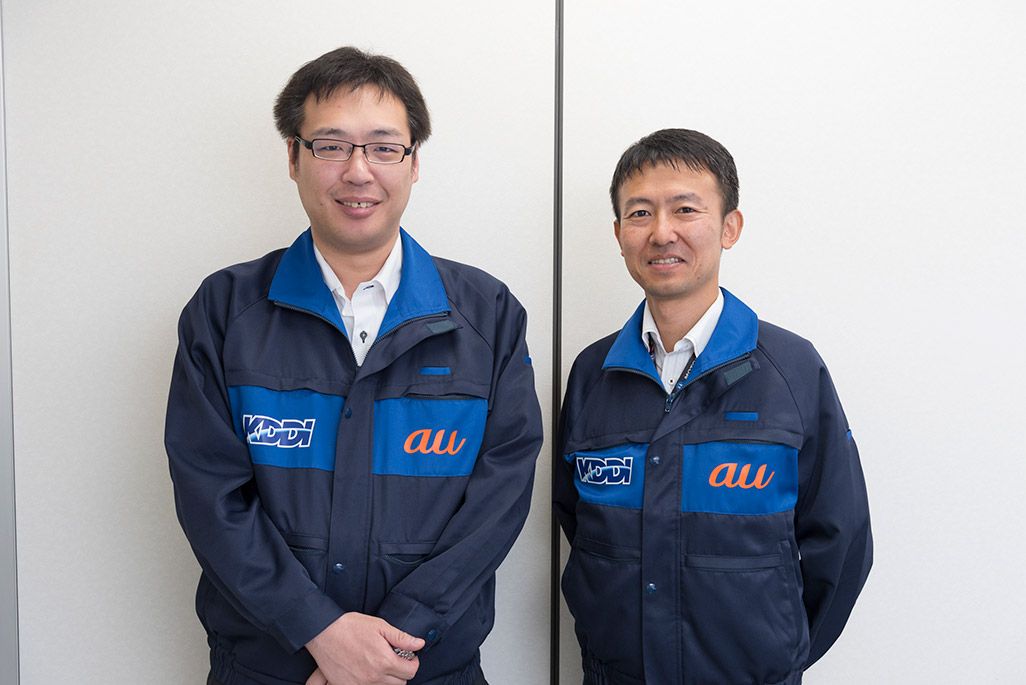 KDDI 技術統括本部 札幌テクニカルセンター 鎌田貴志と脇 孝拓