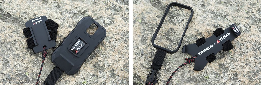 「TORQUE 04」専用スマホホルダーの試作品