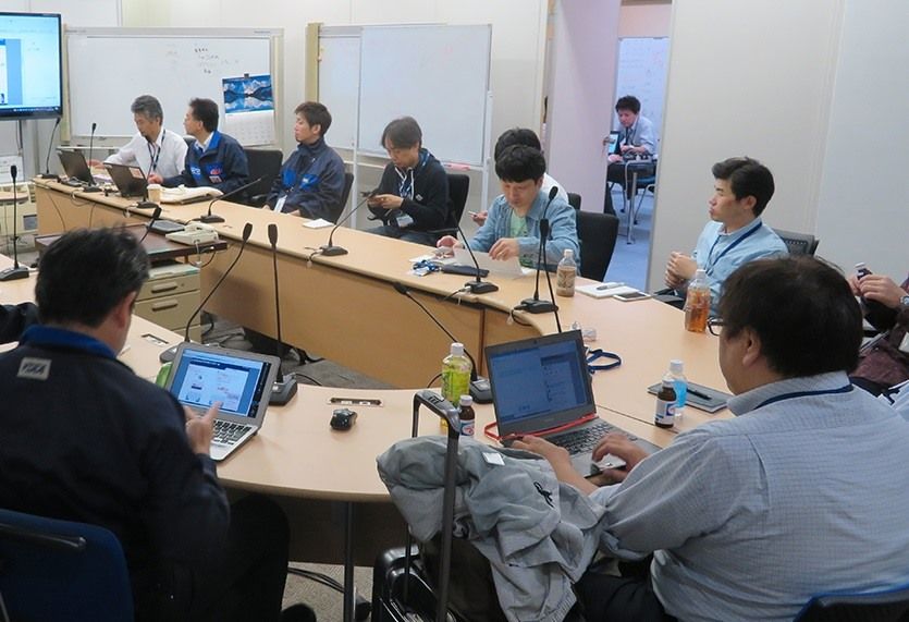 復旧対策の指揮を執るKDDI内の「運用対策本部 新宿危機管理対策室」